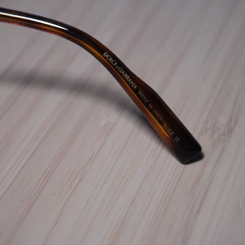 Dolce & Gabbana DG2296 silver and brown aviators